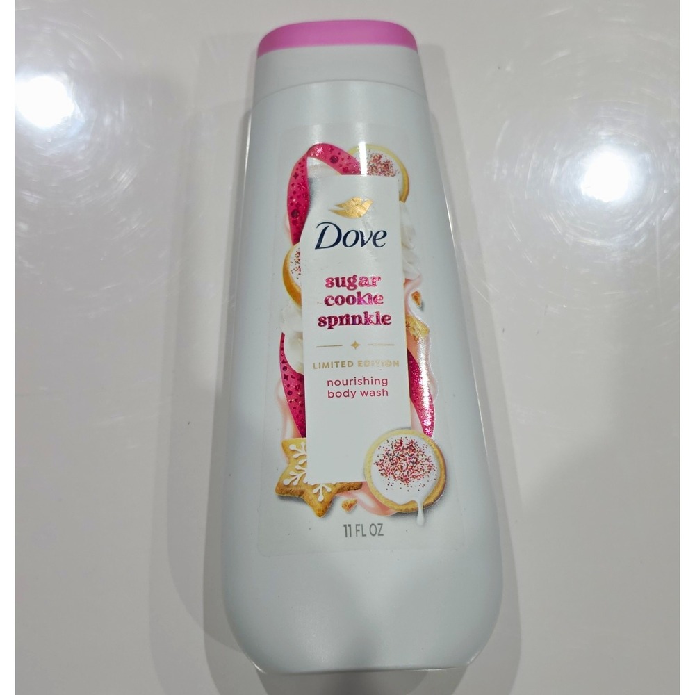 Dove Sugar Cookie Sprinkle Holiday Treats Body Wash No Sulfates 11 fl oz